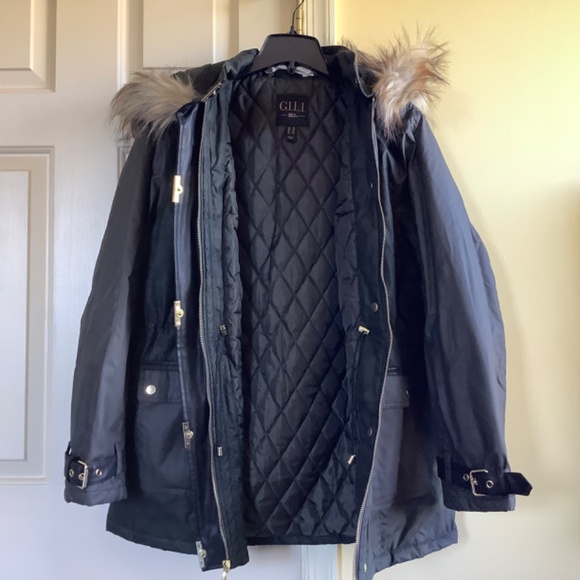 GILI Camo Hooded Anorak Jacket Olive Size 14 - Picture 3 of 15